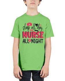 sleep all day nurse all night Style 1396# - nurse - Youth Tee Unisex