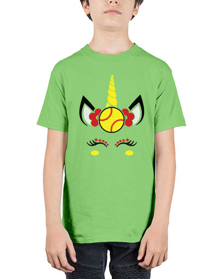 softball unicorn 399# - softball - Youth Tee Unisex