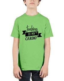 teaching is my cardio Style 400# - teacher - Youth Tee Unisex