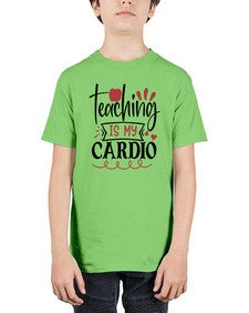 teaching is my cardio Style 401# - teacher - Youth Tee Unisex