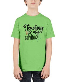 teaching is my cardio Style 402# - teacher - Youth Tee Unisex