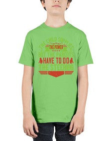 the child supplies the power but the parents have to do the steering 587# - parents day - Youth Tee Unisex