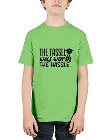 the tassel was worth the hassle 943# - graduation - Youth Tee Unisex