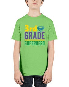 third Grade Superhero 976# - third grade - Youth Tee Unisex