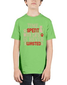 time spend with cat is never wasted Style 121# - cats - Youth Tee Unisex