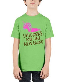 unicorns are the new thing 529# - unicorn - Youth Tee Unisex