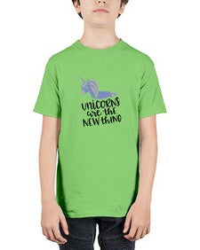unicorns are the new thing 531# - unicorn - Youth Tee Unisex