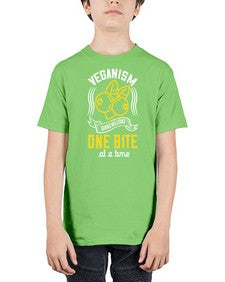 veganism saving millions one bite at a time 455# - vegan - Youth Tee Unisex