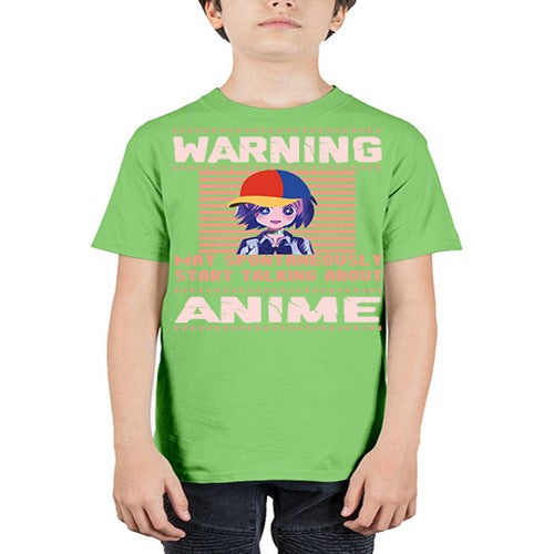 warning may spontaneously start talking about anime287# - anime - Youth Tee Unisex