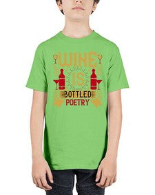 wine is bottled poetry 486# - drinking - Youth Tee Unisex