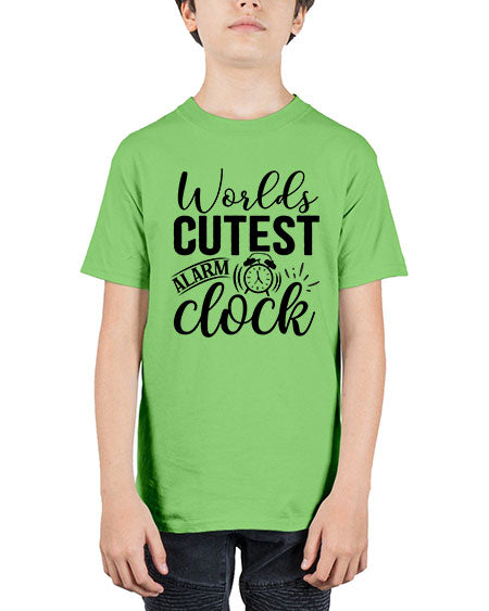 worlds cutest alarm clock 472# - baby - Youth Tee Unisex
