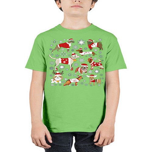 x mas dogs shirt 248# - dogs - Youth Tee Unisex