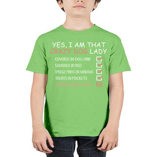 yes i am that crazy dog lady - dogs - Youth Tee Unisex