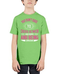you dont have to choose between 503# - vegan - Youth Tee Unisex