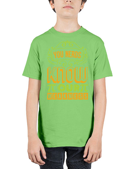 you nerds know our weakness 50# - pi - Youth Tee Unisex