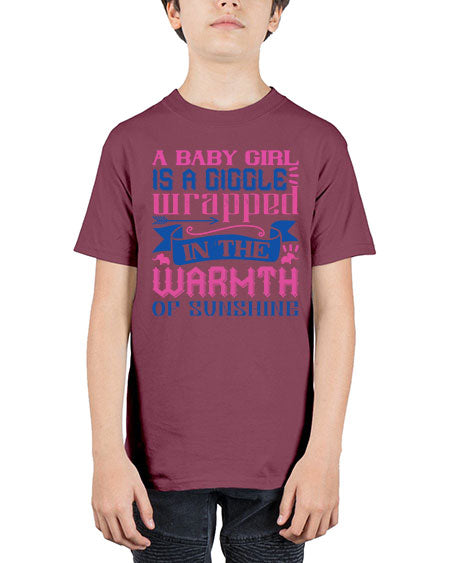 A baby girl is a giggle wrapped in the warmth of sunshine Style 256# - baby - Youth Tee Unisex
