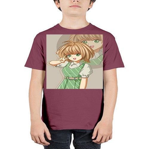 A beautiful and cute girl with dress 103# - anime - Youth Tee Unisex