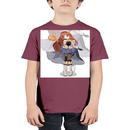 A beautiful girl with magic wand game 23# - anime - Youth Tee Unisex