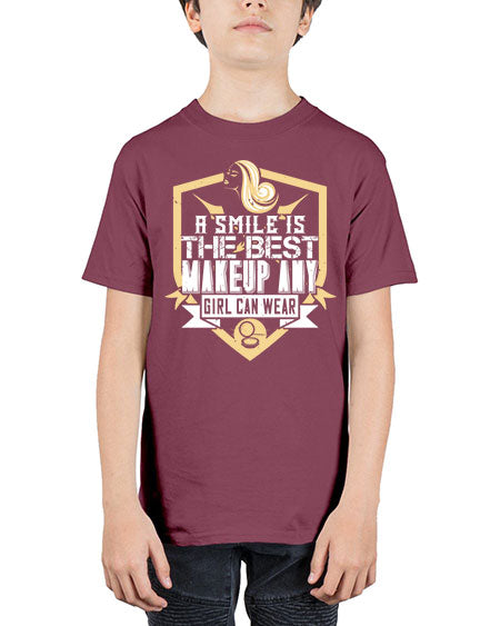 A smile is the best makeup any girl can wear Style 261# - beauty - fashion - Youth Tee Unisex