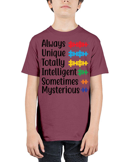 Always Unique Style 42# - autism - Youth Tee Unisex