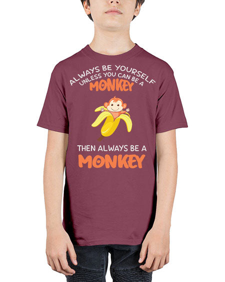 Alwaysbe a Monkey Banana 1# - monkey - Youth Tee Unisex