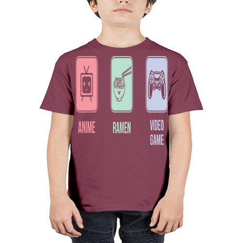 Anime Ramen Video Game Otaku Workout 219# - anime - Youth Tee Unisex