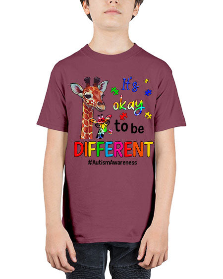Autism Giraffe - autism - Youth Tee Unisex