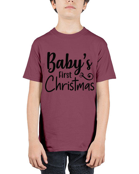 Babys First Christmas 277# - baby - Youth Tee Unisex