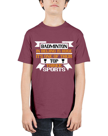 Badminton in beijing is huge its one of their top three sports 1672# - badminton - Youth Tee Unisex