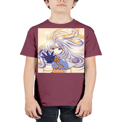 Beautiful and cute fairy with long purple hair 68# - anime - Youth Tee Unisex