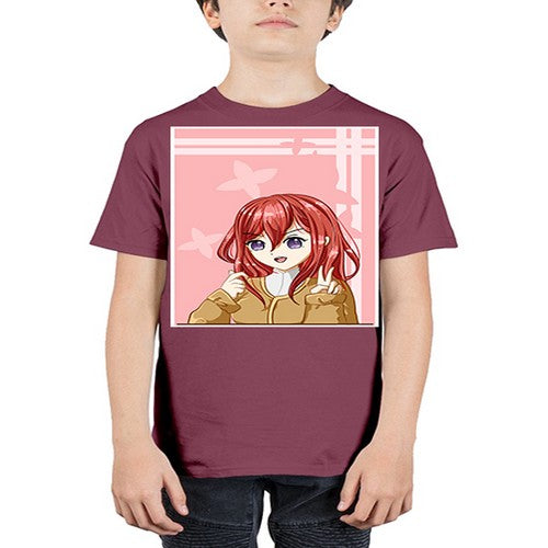 Beautiful and pretty little girl red long hair with 106# - anime - Youth Tee Unisex