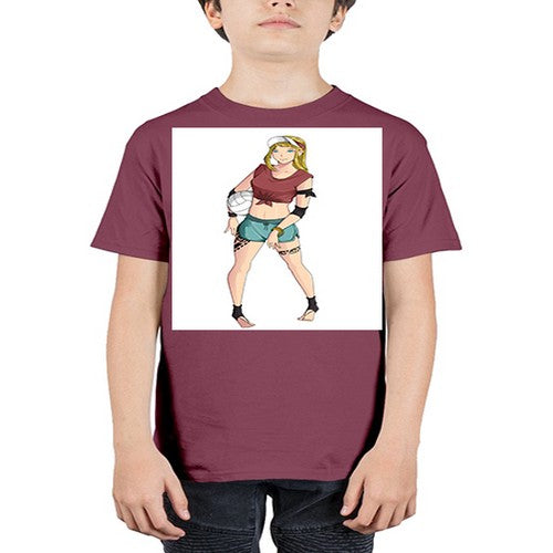 Beautiful girl volley in summer beach 38# - anime - Youth Tee Unisex