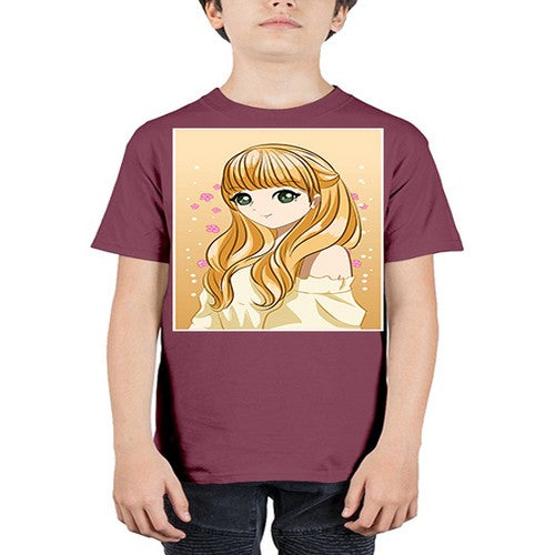 Beautiful princess blonde hair 147# - anime - Youth Tee Unisex