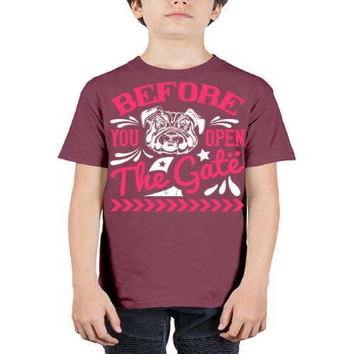 Before You Open The Gate Style 17# - dogs - Youth Tee Unisex