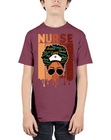 Black Nurse African Melanin Juneteenth 22# - black juneteenth - Youth Tee Unisex