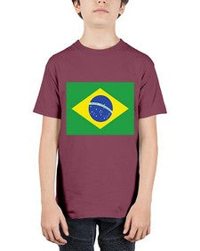 Brazil 488# - world flags - Youth Tee Unisex