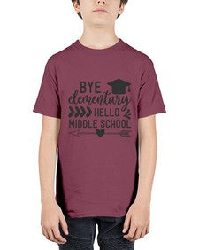 Bye elementary hello middle school 31# - eighth grade - Youth Tee Unisex