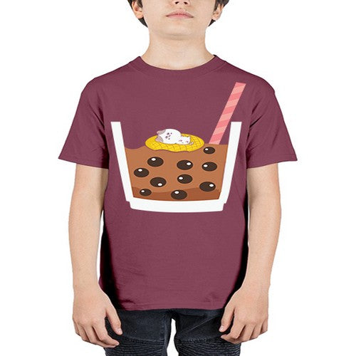 Cat Boba Tea Anime Kawaii Anime 224# - anime - Youth Tee Unisex
