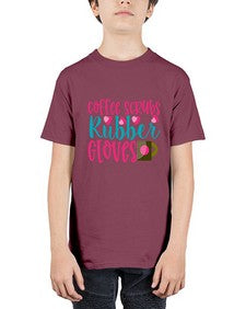 Coffee Scrubs Rubber Gloves Style 668# - nurse - Youth Tee Unisex