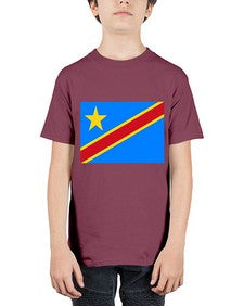 Congo Democratic Republic of the 613# - world flags - Youth Tee Unisex