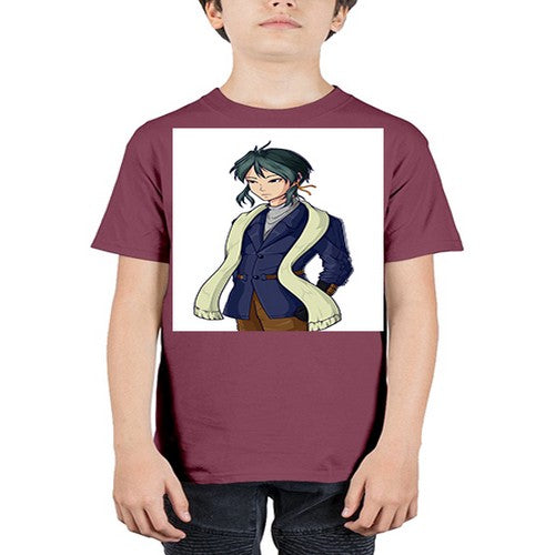 Cool man wearing shawl 59# - anime - Youth Tee Unisex
