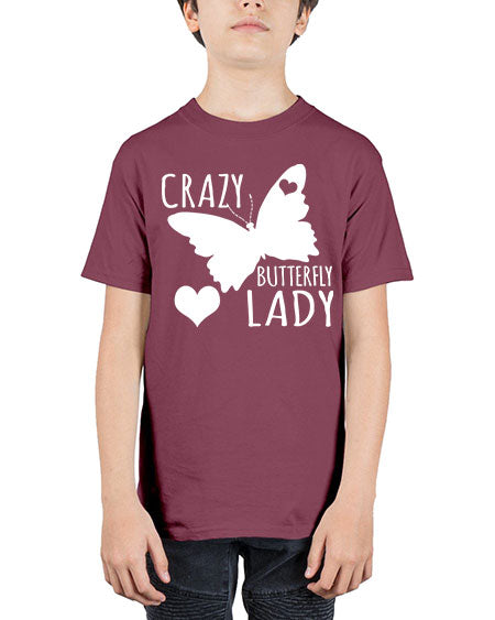 Crayz butterfly lady - butterfly - Youth Tee Unisex