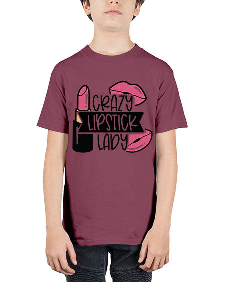 Crazy Lipstick Lady Style 108# - beauty - fashion - Youth Tee Unisex