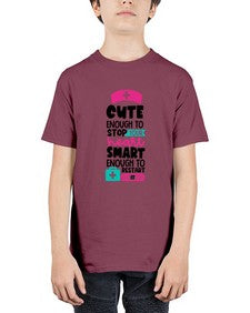 Cute Enough To Stop Your Heart Smart Enough To Restart It Style Style 688# - nurse - Youth Tee Unisex