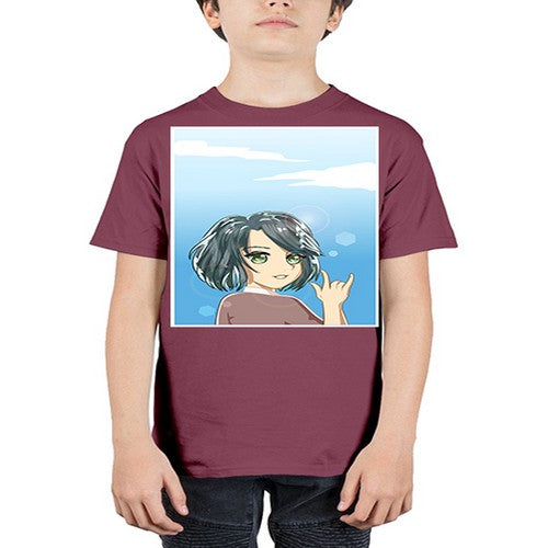 Cute and beautiful little girl with metal hand 151# - anime - Youth Tee Unisex