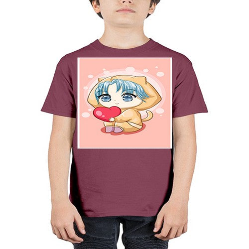 Cute and cool little boy with love 46# - anime - Youth Tee Unisex