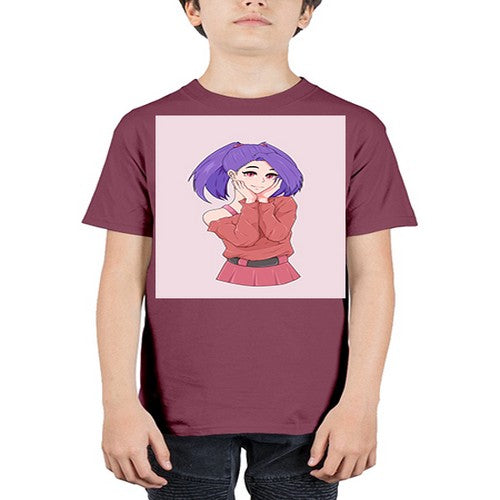 Cute girl with cute pose 138# - anime - Youth Tee Unisex