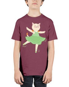 Dancing cat ballerina for ballet ballet 112# - ballet - Youth Tee Unisex