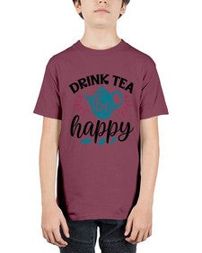 Drink Tea Be Happy 922# - tea - Youth Tee Unisex