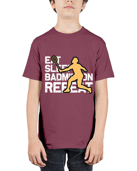 Eat 1286# - badminton - Youth Tee Unisex